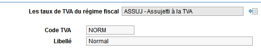 choix d'un régime et d'un code TVA