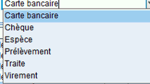 types de bordereau