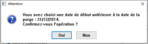 demande de confirmation  de date de purge