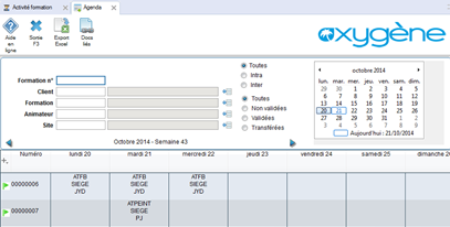 Logiciel Centre De Formation Oxygene Pour Organiser Les Formations